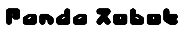 Panda Robot font preview